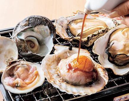 【贅沢】浜焼きコース！刺身/浜焼き等7品[120分飲放] 5500円(税込)
