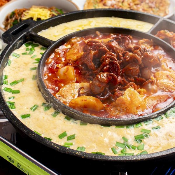 【各種宴会に！】チーズチュクミ韓国鍋コース3,000円（税込）+1,000円で飲み放題付♪