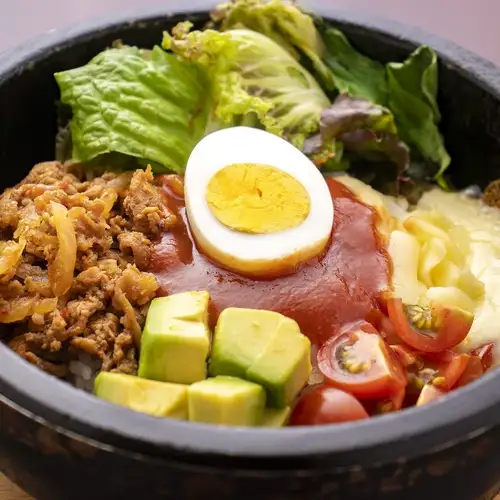 石焼チーズプルモコ丼