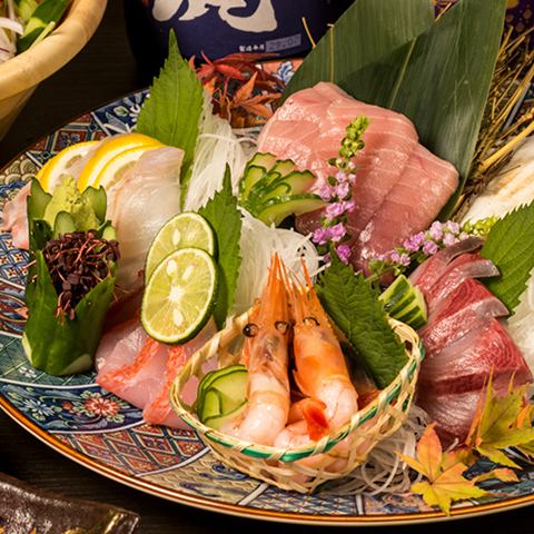 ≪市場直送の海鮮≫ お造り・焼き物・揚げ物などお酒との相性も抜群な海鮮料理のご用意あり！