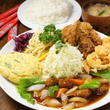 [推薦的B套餐]包括4種，這是一個非常令人滿意的菜！如果您迷路了，請來♪1100日元（含稅）