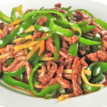 Beef with green peppers