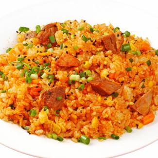 Spicy beef fried rice