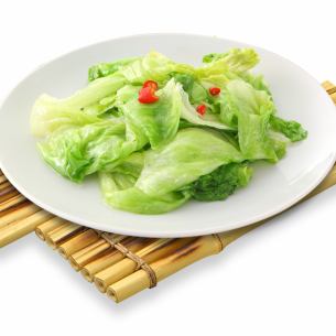 Stir-fried lettuce with special sauce