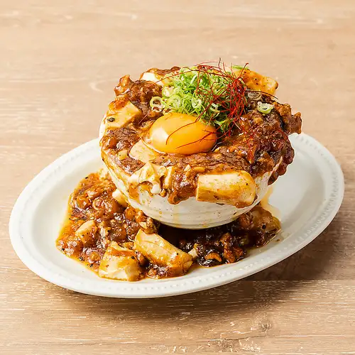 麻婆豆腐配滿滿的豆沙