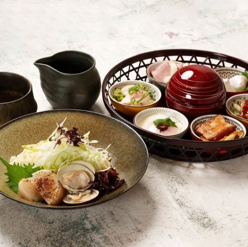 蕎麦前 貝うどんセット