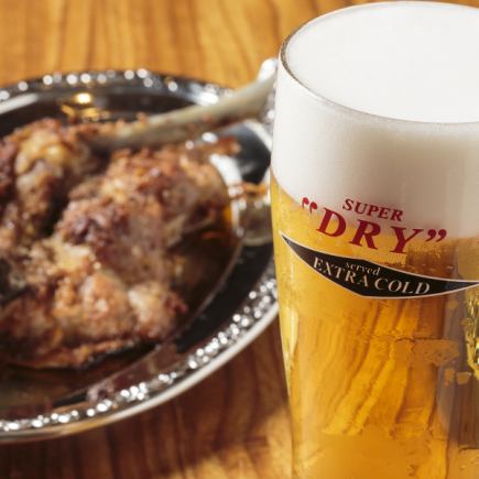 [All-you-can-drink single item] Available on the day! Draft beer is also all-you-can-drink♪ (2 hours) 2800 yen ⇒ 2300 yen *Only available on Fridays, Saturdays, and days before holidays