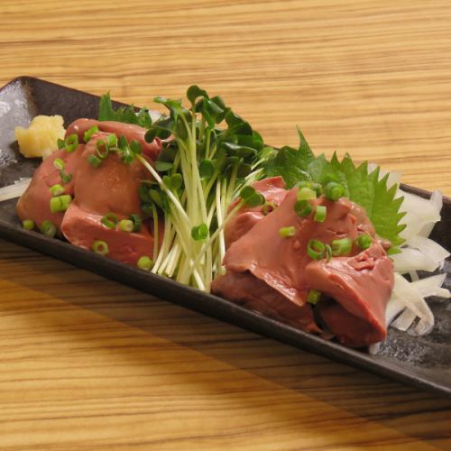 Chicken liver rare sashimi