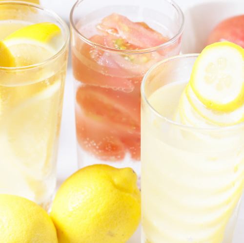 8種類のレモンサワー