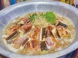 Salted green onion hotpot