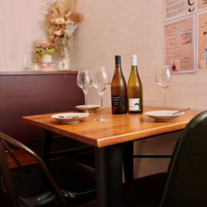 最大3名まで座れるテーブル席