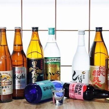 旬の海の幸を最大限に愉しめる、豊富なお酒ラインアップ