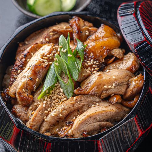 Omi chicken charcoal-grilled hitsumabushi set meal
