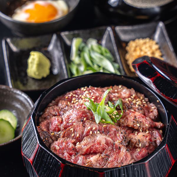 [Taste the exquisite beef that can only be found in Shiga] Omi beef charcoal-grilled hitsumabushi set meal 2,680 yen