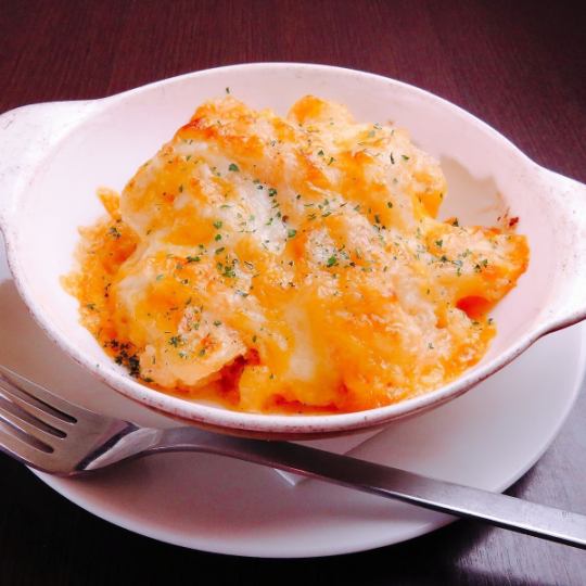 "Pollack roe potato cheese grilled" is Torigi's long-selling menu <<Very popular with female customers>>