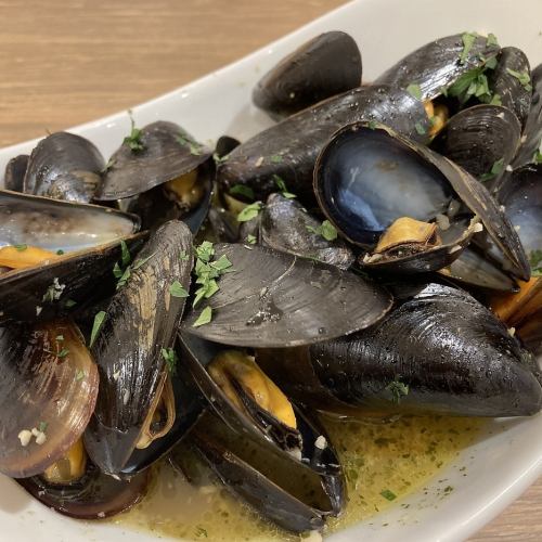 Mussels white wine steamed