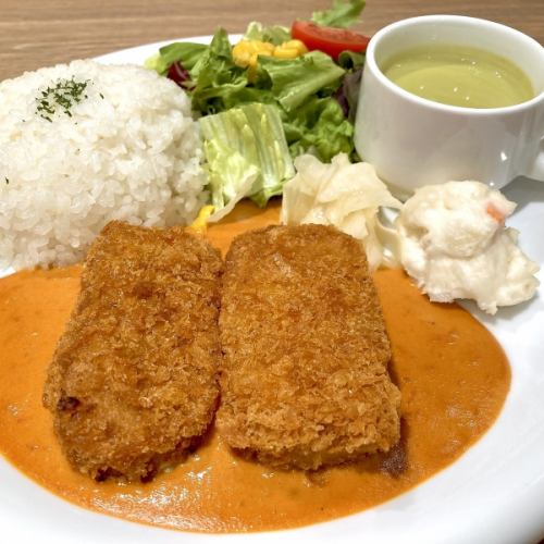 Crab cream croquette lunch