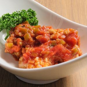 フライドチキントマトサルサソース