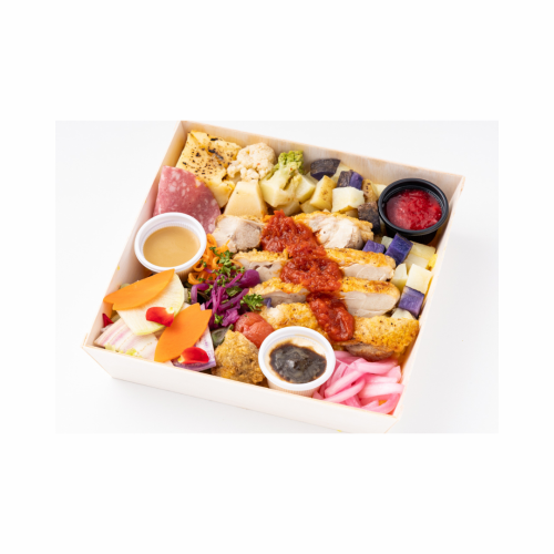 [French topping bento] Tomato fondue and French chicken