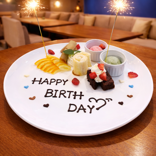 記念日プレートご用意♪