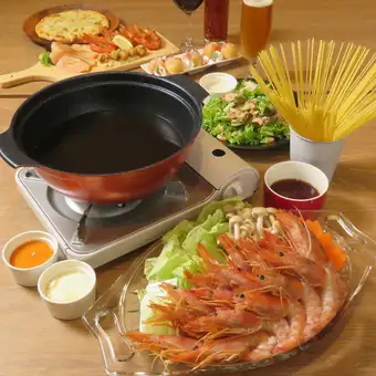 【SSパーティースペシャルプラン】メインはエビしゃぶ！滞在時間2時間×90分飲み放題付き★