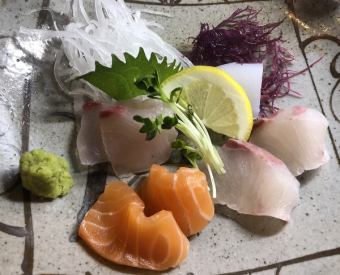 A little sashimi