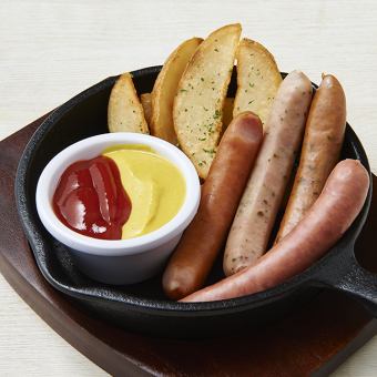 4種類のグリルドソーセージ