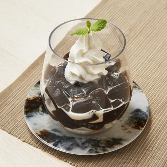 ミルクたっぷりコーヒーゼリー
