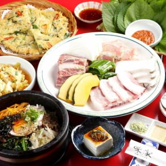 [Affordable Samgyeopsal Course] 14 items in total: Regular price 4,000 yen