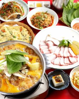[Gamjatang Samgyeopsal Course] 13 dishes: Regular price 4,760 yen