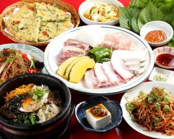 [Samgyeopsal course] 16 dishes in total: Regular price 4,760 yen