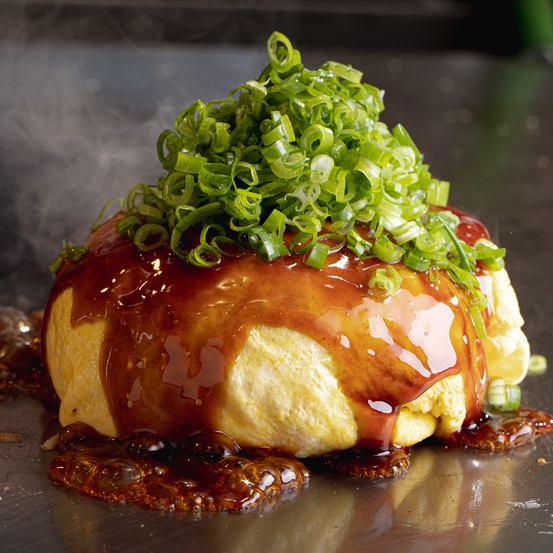 [Iron plate x okonomiyaki] "3D okonomiyaki" published in the Michelin Guide