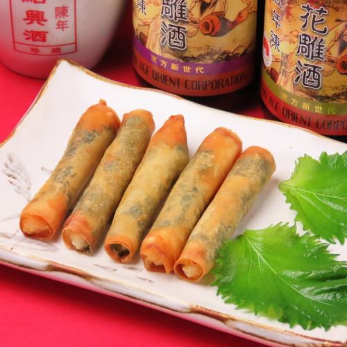 子どもから大人まで虜になる、絶品『大葉と海老の春巻き』