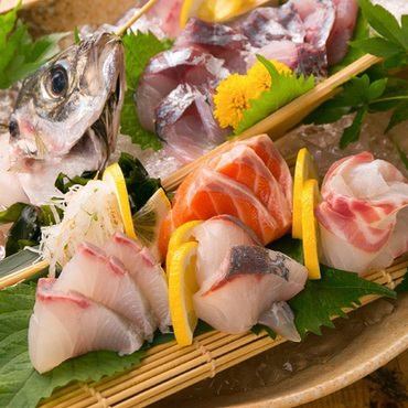Various fresh fish dishes