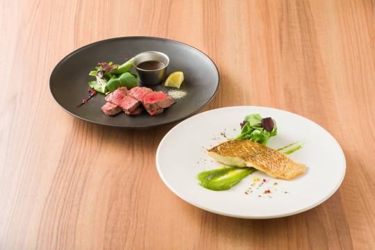 【午餐】當日供應“ORGALI午餐肉套餐”，共5道菜，2970日元