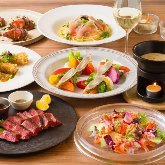 3月『ORGALIプレミアム ディナーコース』全7品120分飲み放題付き6000円