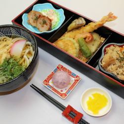 天ぷらおうどん定食