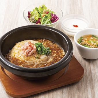 蟹肉入りふかひれあんかけ炒飯セット