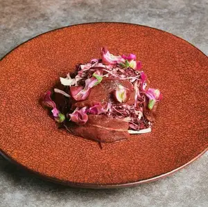 Horse meat and radicchio carpaccio