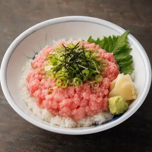 香煎鮪魚佐香蔥飯