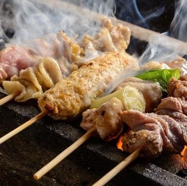 Many rare parts are also available, and served with authentic charcoal-grilled yakitori to perfection!