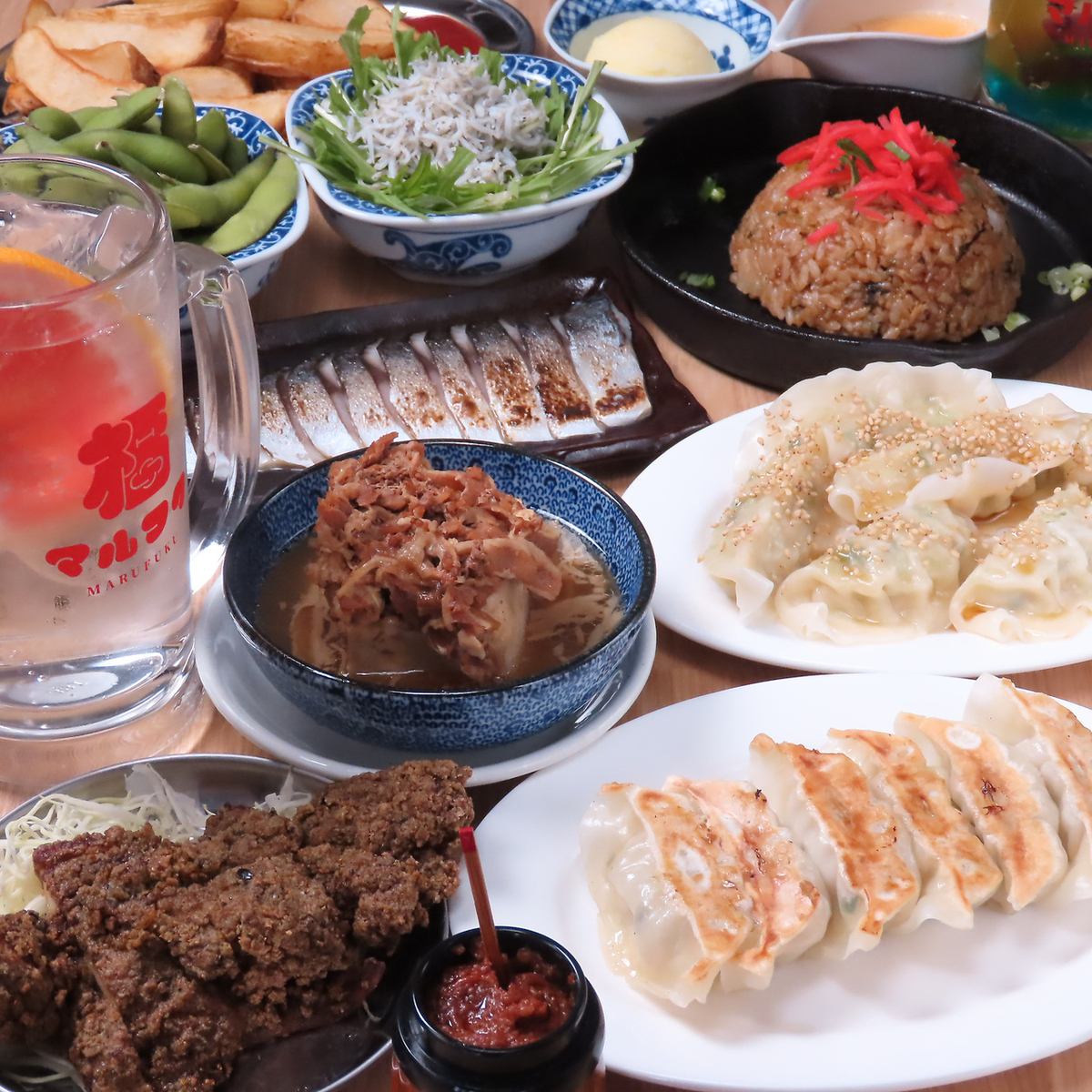 A lively izakaya that serves a selection of Shinshu specialties, including the signature dish "Shinshu bite-sized gyoza"!