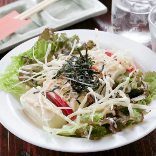 Kyoto tofu salad with sesame seeds
