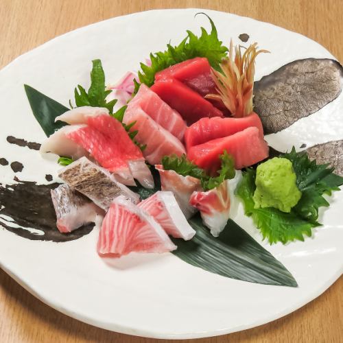 Assorted fresh sashimi fish