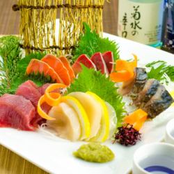 Assortment of 5 sashimi