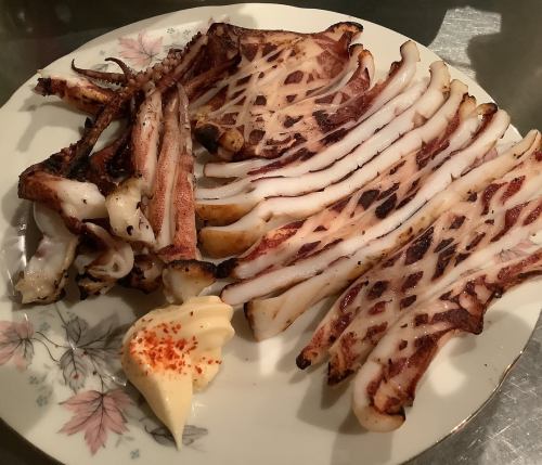 Grilled squid (dried overnight)