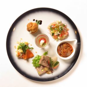 シェフのおまかせ前菜5種