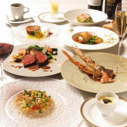 商务宴请、周年纪念、约会及特殊场合……【豪华套餐】12道菜，11,000日元（含税）