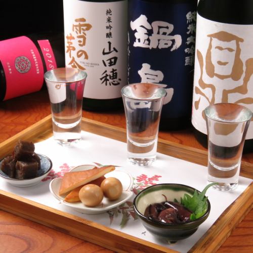 More than 40 types of sake♪
