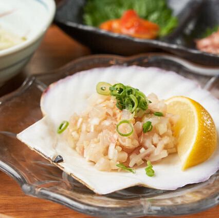 帆立貝のなめろう